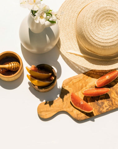 As Is - Natural Olive Wood Cheese Board