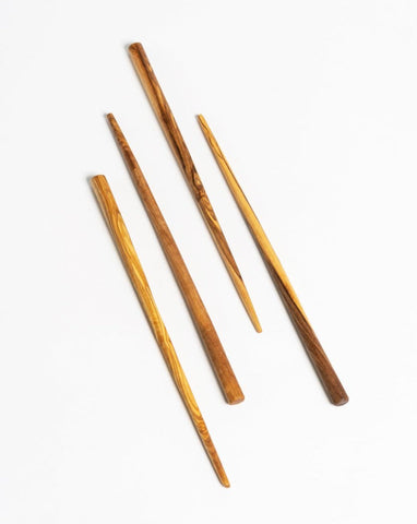 A Is - Pair of Olive Wood Chopsticks (Pack of 4)