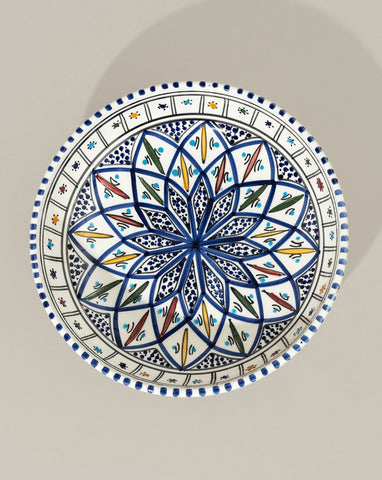 Ceramic Hand Painted Decorative Bowl | Terrata 10.2"