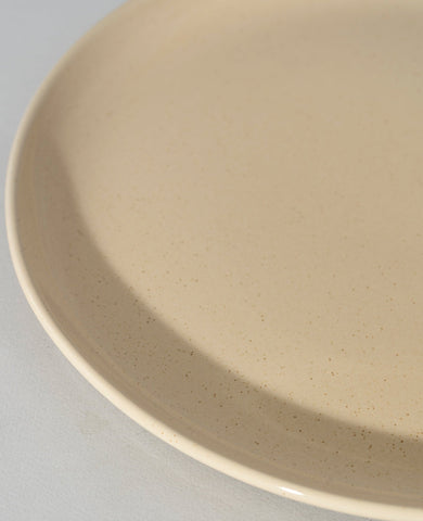 Speckled Cream Organic Serving Bowl | Gharyan