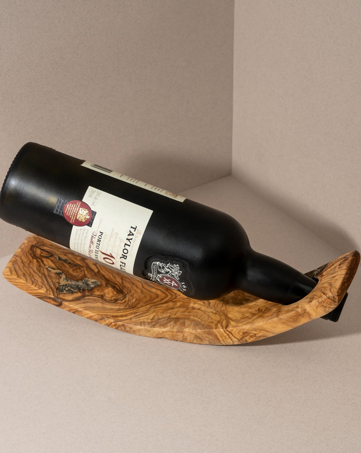 As Is - Natural Olive Wood Wine Holder