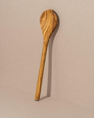 Round Olive Wood Cooking Spoon