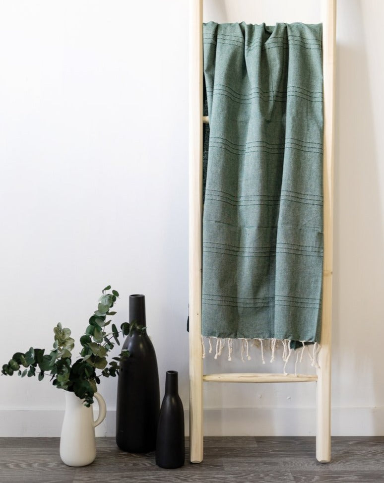 Serviette en Coton pour Spa & Plage | Fouta Green